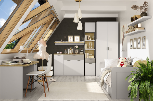 Шкаф с витриной 1V2D MODERN