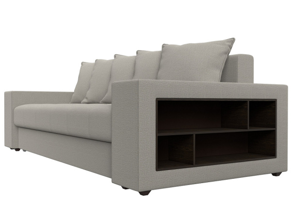 Диван прямой Дубай полки справа Рогожка