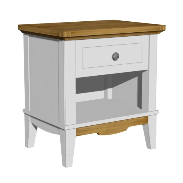 Тумба NN прикроватная Пенни (Белый воск/Антик 24)