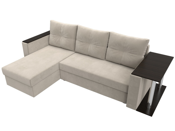 Диван угловой Атланта левый угол Микровельвет