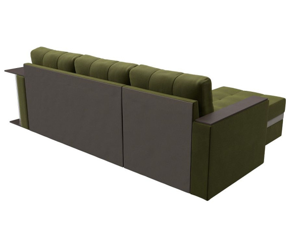 Диван угловой Атланта М левый угол Микровельвет