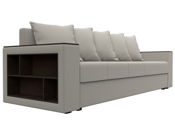 Диван прямой Дубай Лайт полки слева Рогожка