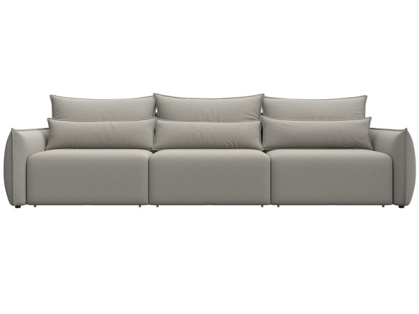 Диван прямой Лига-051 НПБ Лонг Рогожка (Амур 02 бежевый)