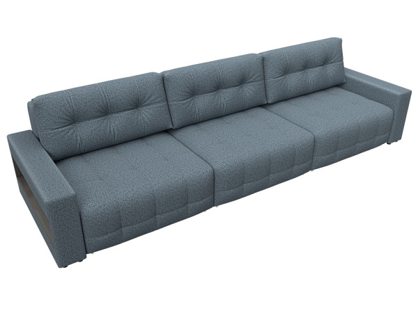 Диван прямой с полками Лига-053 НПБ Лонг Велюр