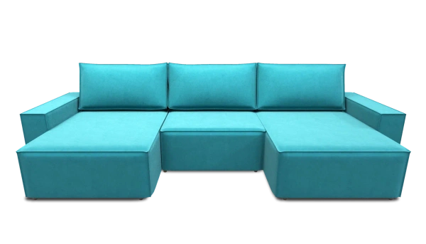 Диван Пегас 2 ПДУ М (Бирюзовый)