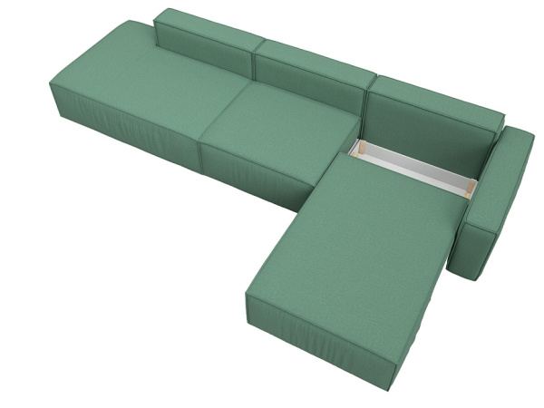 Диван угловой Прага модерн лонг правый угол Рогожка