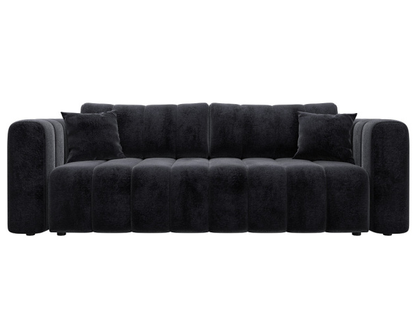 Диван прямой Лига-062 НПБ Велюр (велюр TOWER 11 темно-серый)