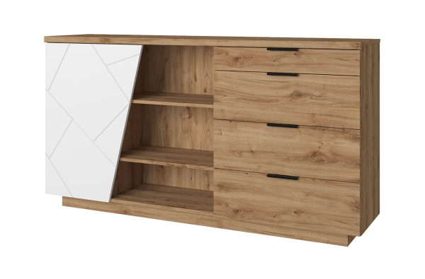 Тумба 1D4S3N KAYLAS (Дуб наварра/Эко Джелато)