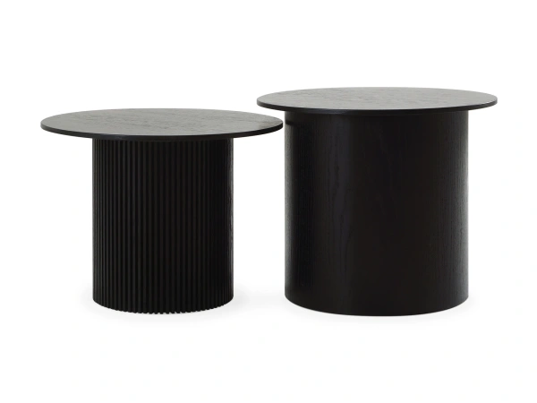 Набор столиков Mono D50, D29/D38 (Набор столиков Mono D50, D29/D38 Цвет Дуб черный, гладкий/рифленый)