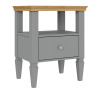 Тумба прикроватная Ольса 01 (Серый 7042/Антик 24)