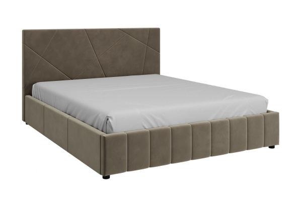 Кровать двуспальная Нельсон Абстракция (СТАНДАРТ, 8 ВАРИАНТ серый шелк, Абстракция без подъемного механизма 1400*2000)