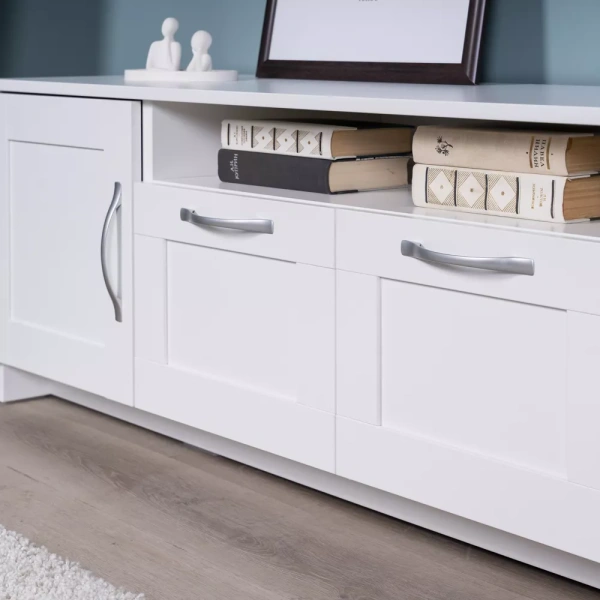 ТВ-тумба СИРИУС напольня широкая с двумя ящиками