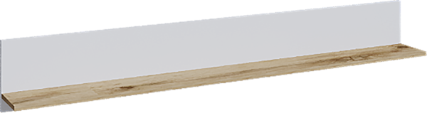 Полка Лаура (Дуб вотан/Белый шагрень)