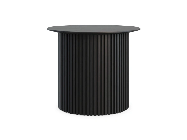 Стол журнальный Mono Stripe D50/ D38/H42 (Стол журнальный Mono Stripe D50/ D38/H42 Цвет Дуб черный, рифленый)