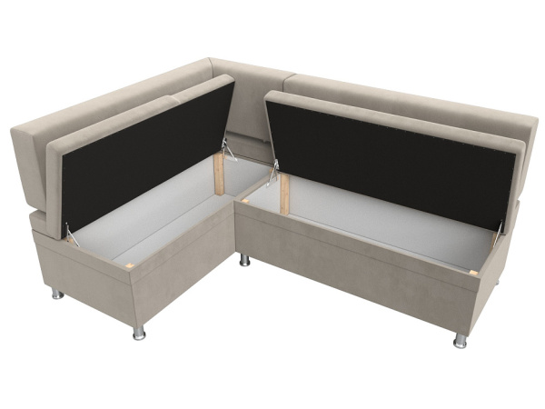 Диван кухонный угловой Стайл левый угол Микровельвет