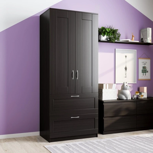 Шкаф СИРИУС двухдверный с двумя ящиками