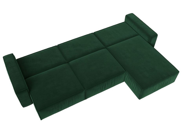 Диван угловой Прага Классик лонг правый угол Велюр