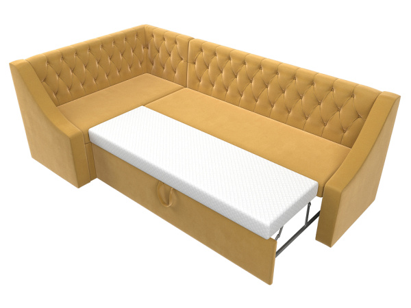 Диван кухонный угловой Мерлин левый угол Микровельвет