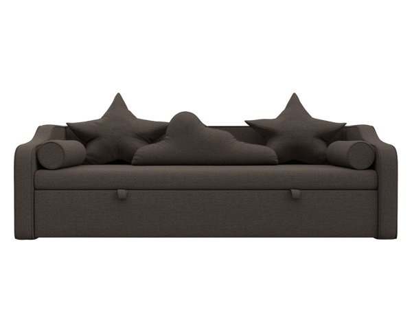 Диван детский прямой Рико Рогожка (Амур 05 коричневый)