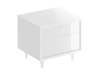 Тумба Cloud (Корпус Белый, Фасад Стекло белое)