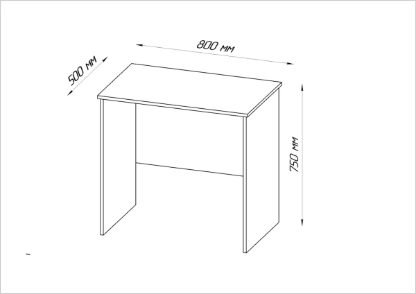 Стол КАСТОР письменный 80х50