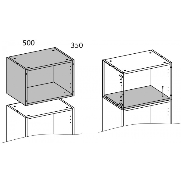 Корпус антресоли TETRA 50/35