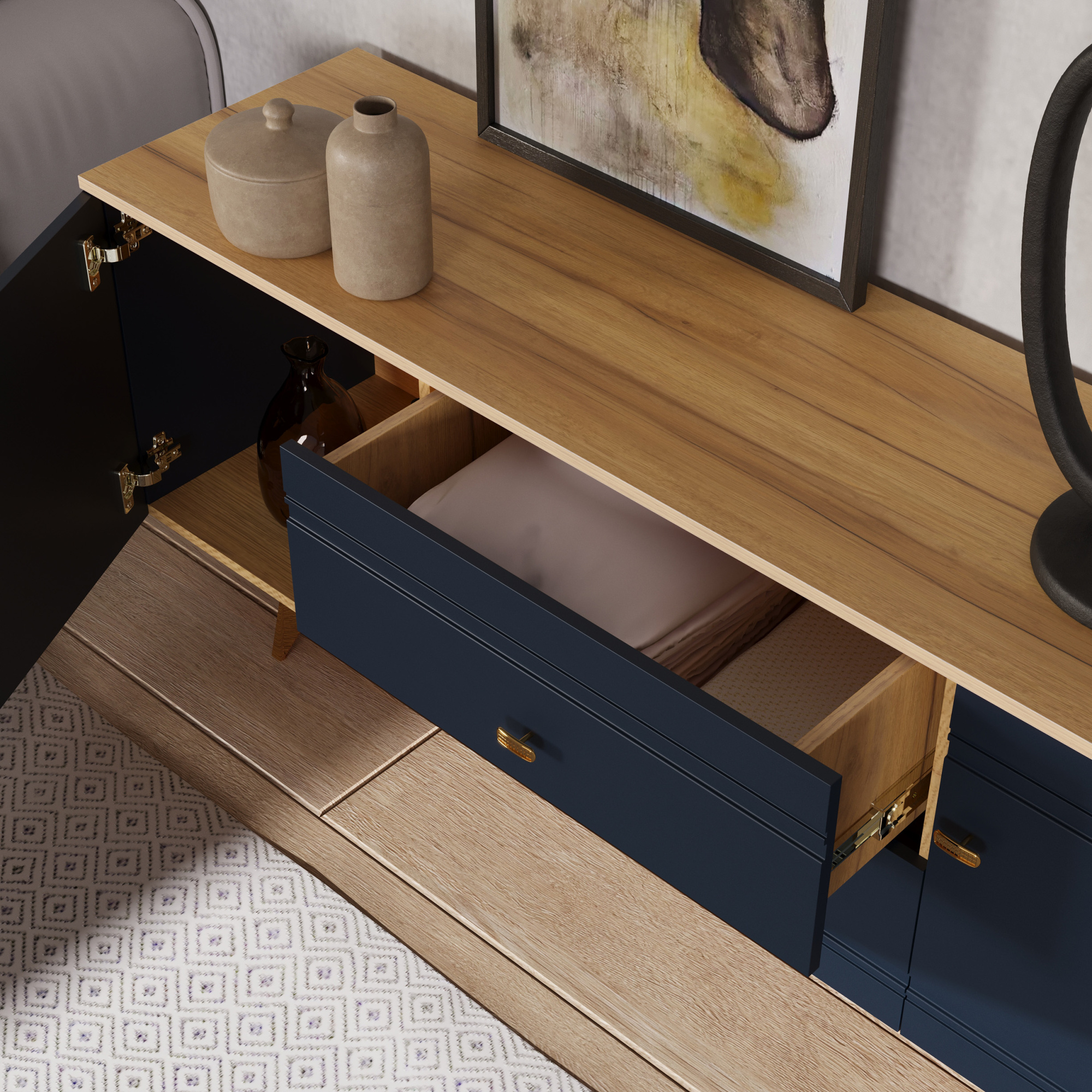 Тумба под ТВ 1700 Вега Сапфир