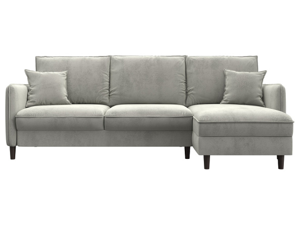 Диван угловой Лига-064 НПБ угол универсальный Велюр (TOWER 01 молочный)