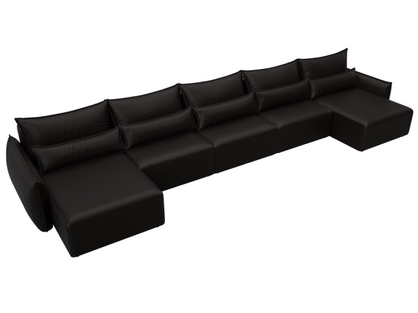 Диван П-образный Лига-051 НПБ МегаЛонг Экокожа
