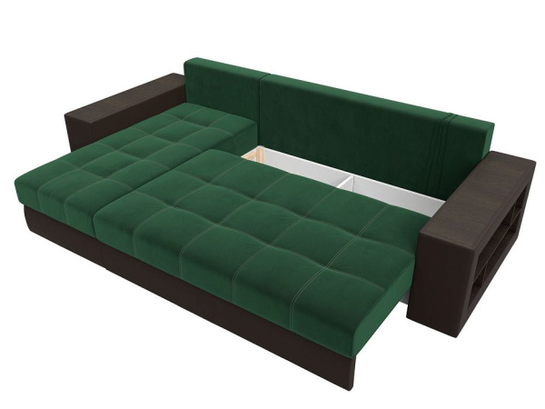 Диван угловой Дубай левый угол Велюр\Экокожа