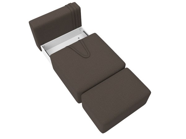 Модули диван и пуф Лига-060 НПБ Рогожка