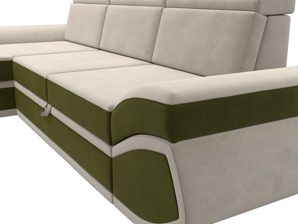 Диван угловой Лига-032 левый угол Микровельвет