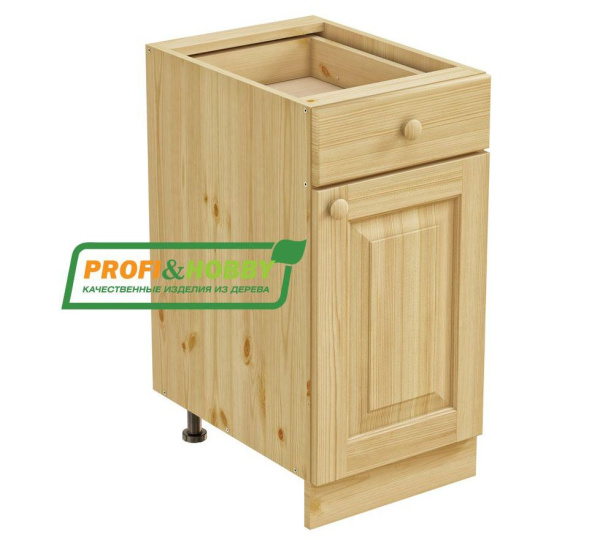 Тумба 1 дверь 1 ящик 400*720 (Цвет без покрытия)