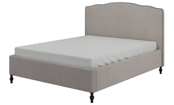 Кровать двуспальная Лорето (ЛОРЕТО 1600х2000, без п/м СТАНДАРТ, 5 ВАРИАНТ серый, серый шелк)