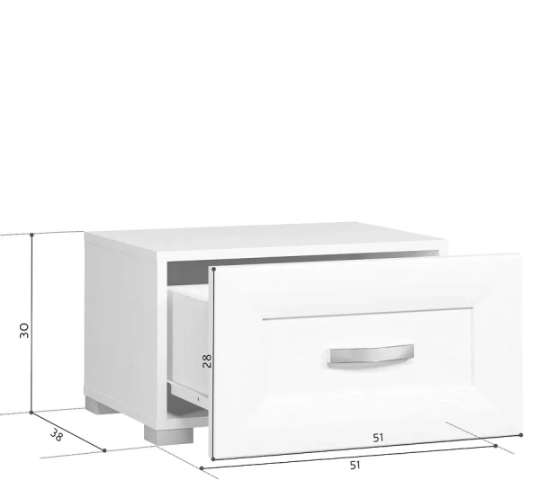Тумба прикроватная MALTA B136-KOM1S