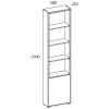 Шкаф открытый 1D4N SIMPLE