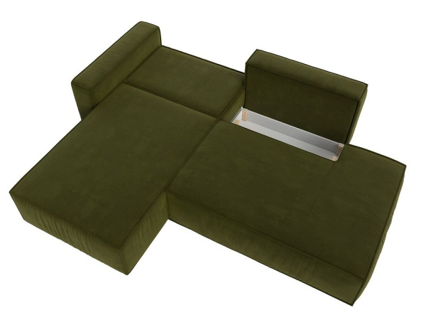 Диван угловой Прага модерн левый угол Микровельвет