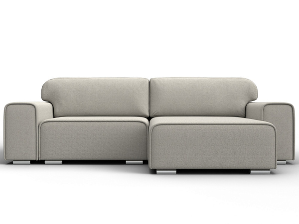 Диван угловой Лига-029 Рогожка (Амур 02 бежевый)