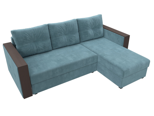 Диван угловой Валенсия Лайт правый угол Велюр