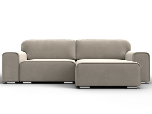 Диван угловой Лига-029 Микровельвет (Бежевый)