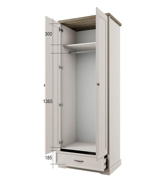 Шкаф 2DG1S TOSCANA NEW