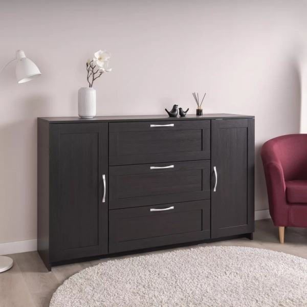 Тумба СИРИУС двухдверная с тремя ящиками