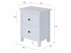 Комод 2 ящика Кымор Hemnes