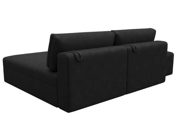 Диван угловой модульный с пуфом Лига-060 НПБ угол универсальный Замша