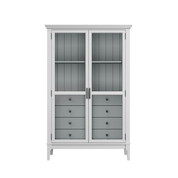 Шкаф для посуды Квадро-С 20/04 (Белый лак)