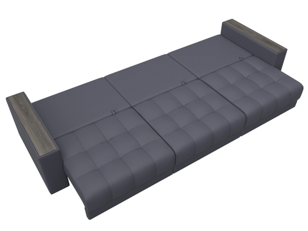 Диван прямой с декором Лига-049 НПБ Лонг Экокожа