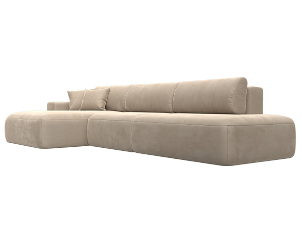 Диван угловой Лига-036 НПБ Модерн Лонг левый угол Велюр