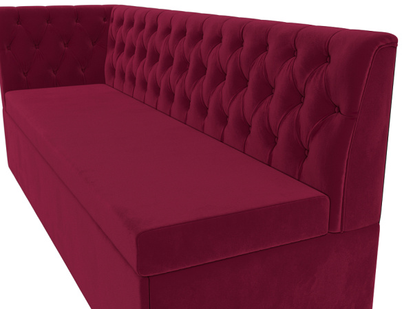 Диван кухонный Маркиз с углом слева Микровельвет