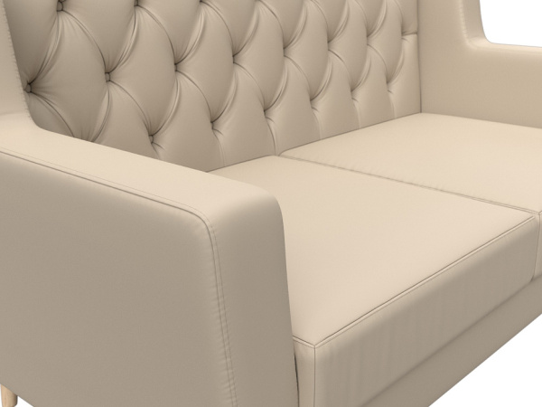 Диван кухонный прямой Брайтон 2 Люкс Экокожа