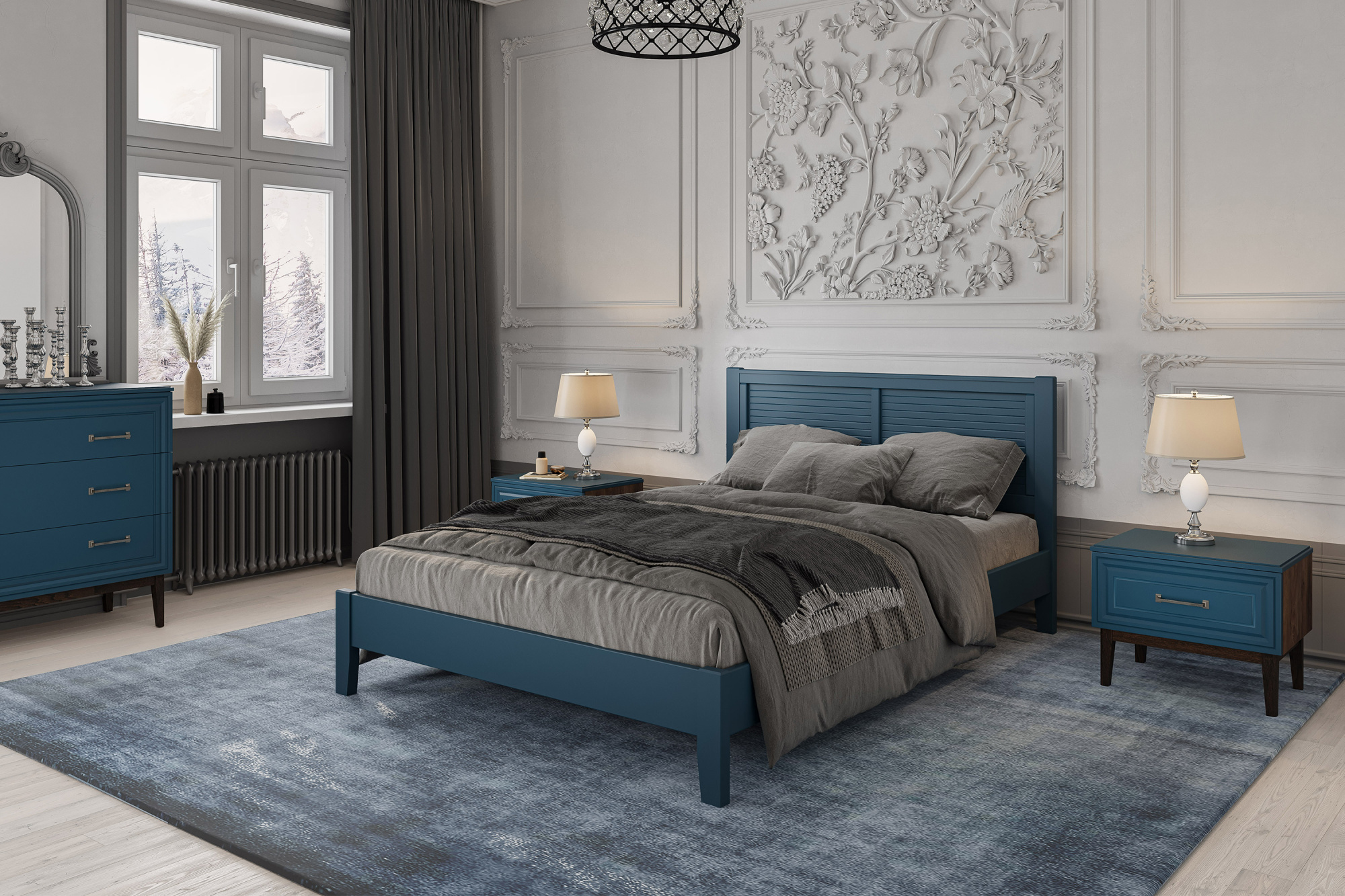 Кровать двуспальная Грация 3